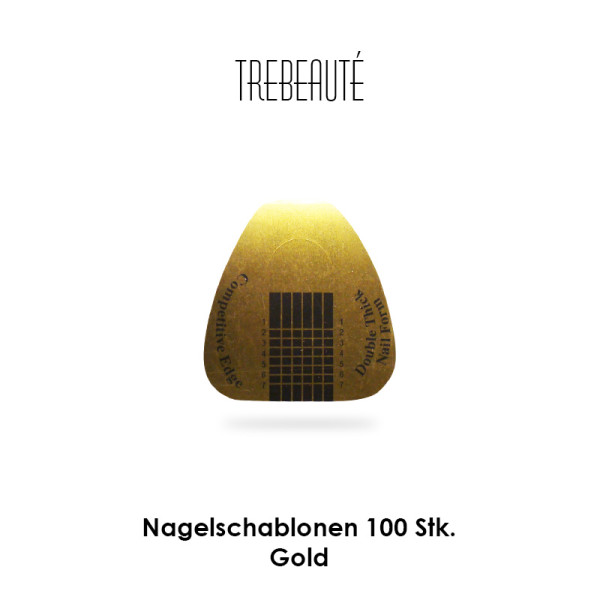 Nagelschablonen - Gold 100 Stück
