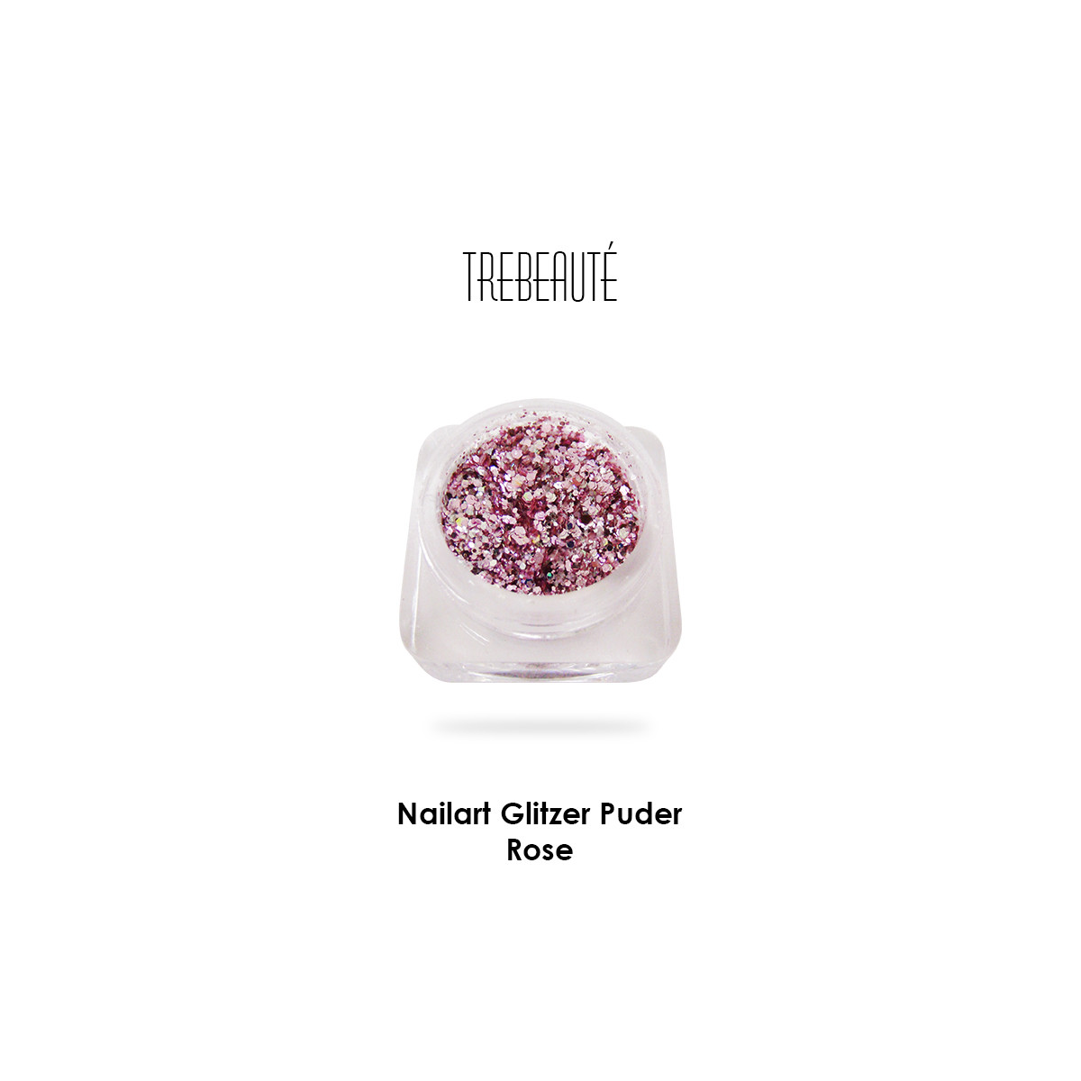 Nailart Glitzer Puder & Glitterstaub, Rose
