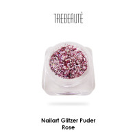 Nailart Glitzer Puder & Glitterstaub, Rose