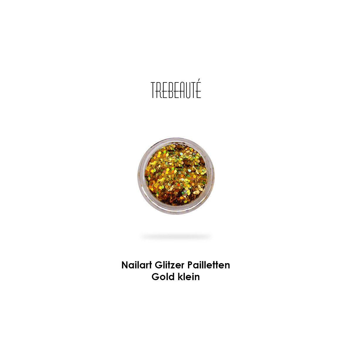 Nailart Glitzer Pailletten klein, Gold