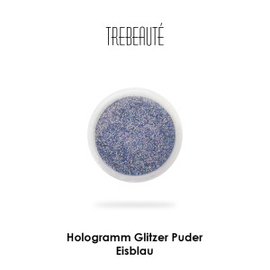 Hologramm Glitter Pigmente, Eisblau