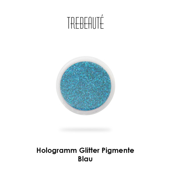 Hologramm Glitter Pigmente, Blau