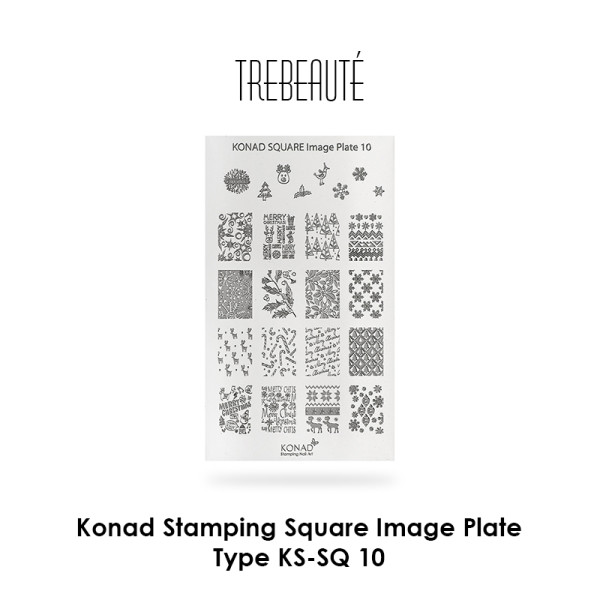 Konad Stamping Square Image Plate - Type KS-SQ 10