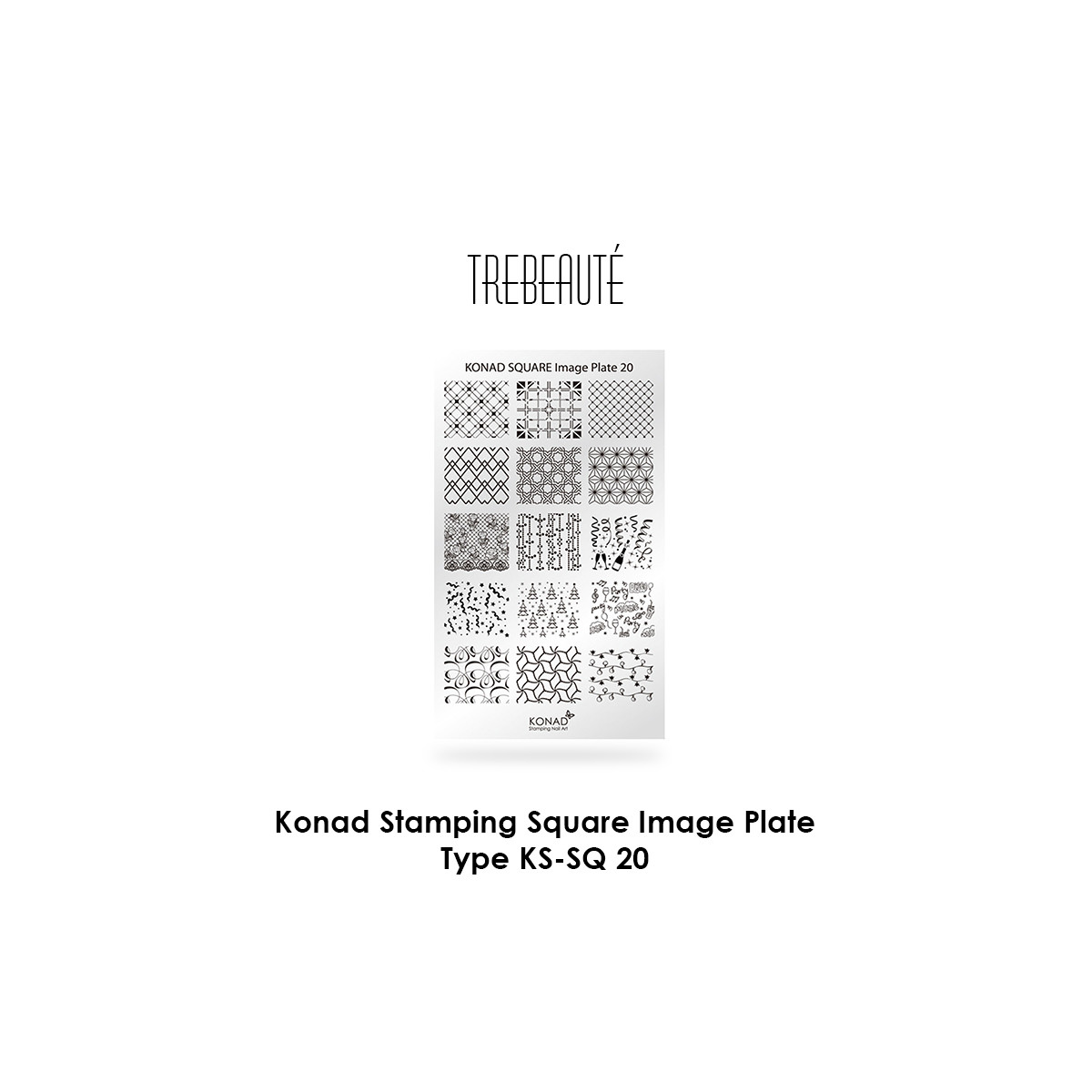 Konad Stamping Square Image Plate - Type KS-SQ 20