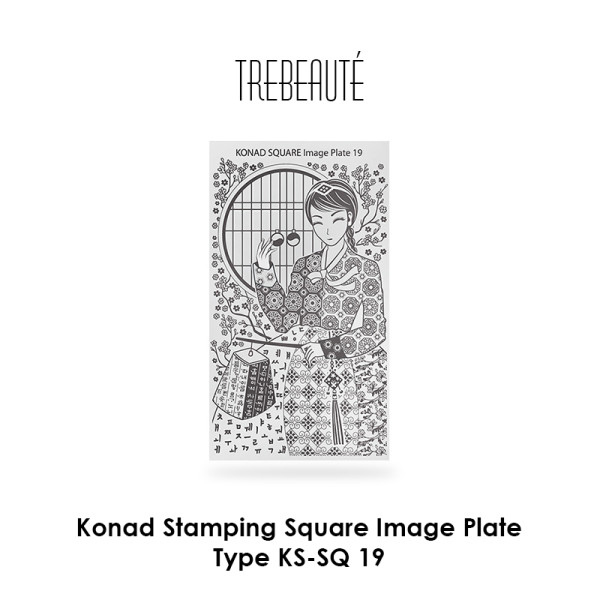 Konad Stamping Square Image Plate - Type KS-SQ 19