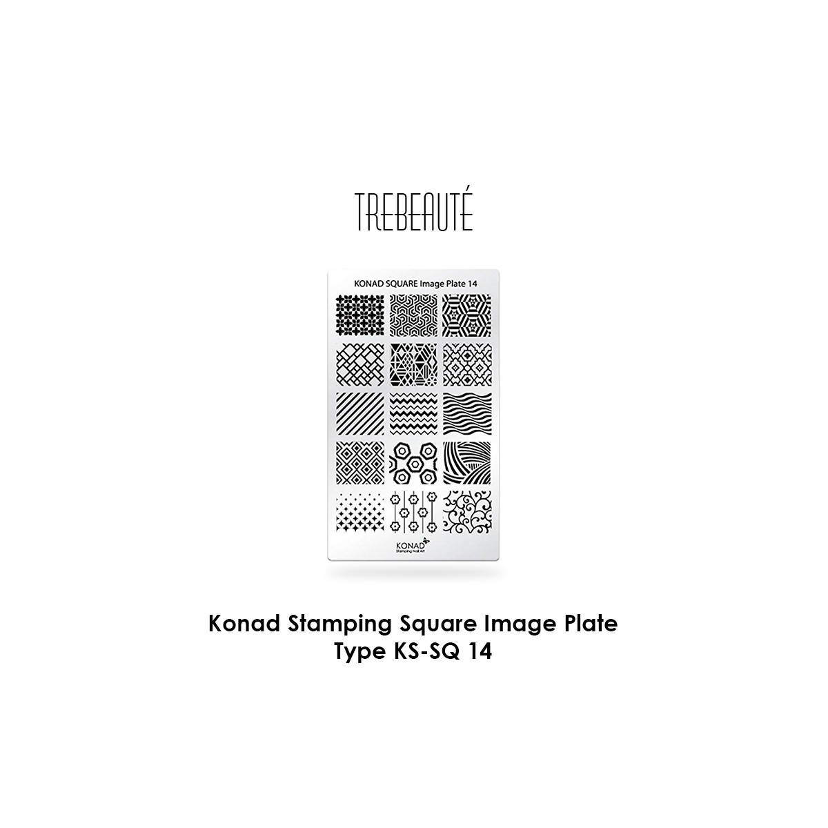 Konad Stamping Square Image Plate - Type box