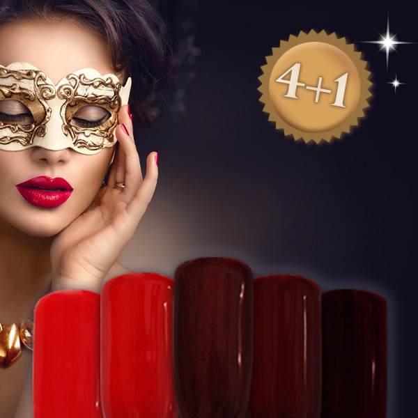 Farbgel 5er Set - Five Shades of Red
