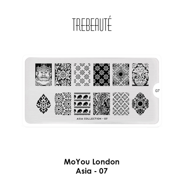 MoYou London - Stamping Schablone - Asia 07