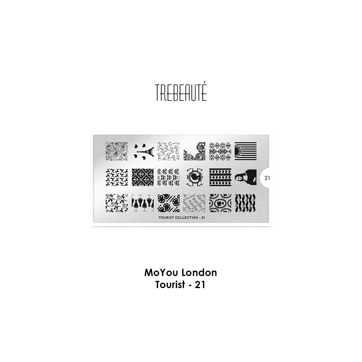 MoYou London - Stamping Schablone - Tourist 21