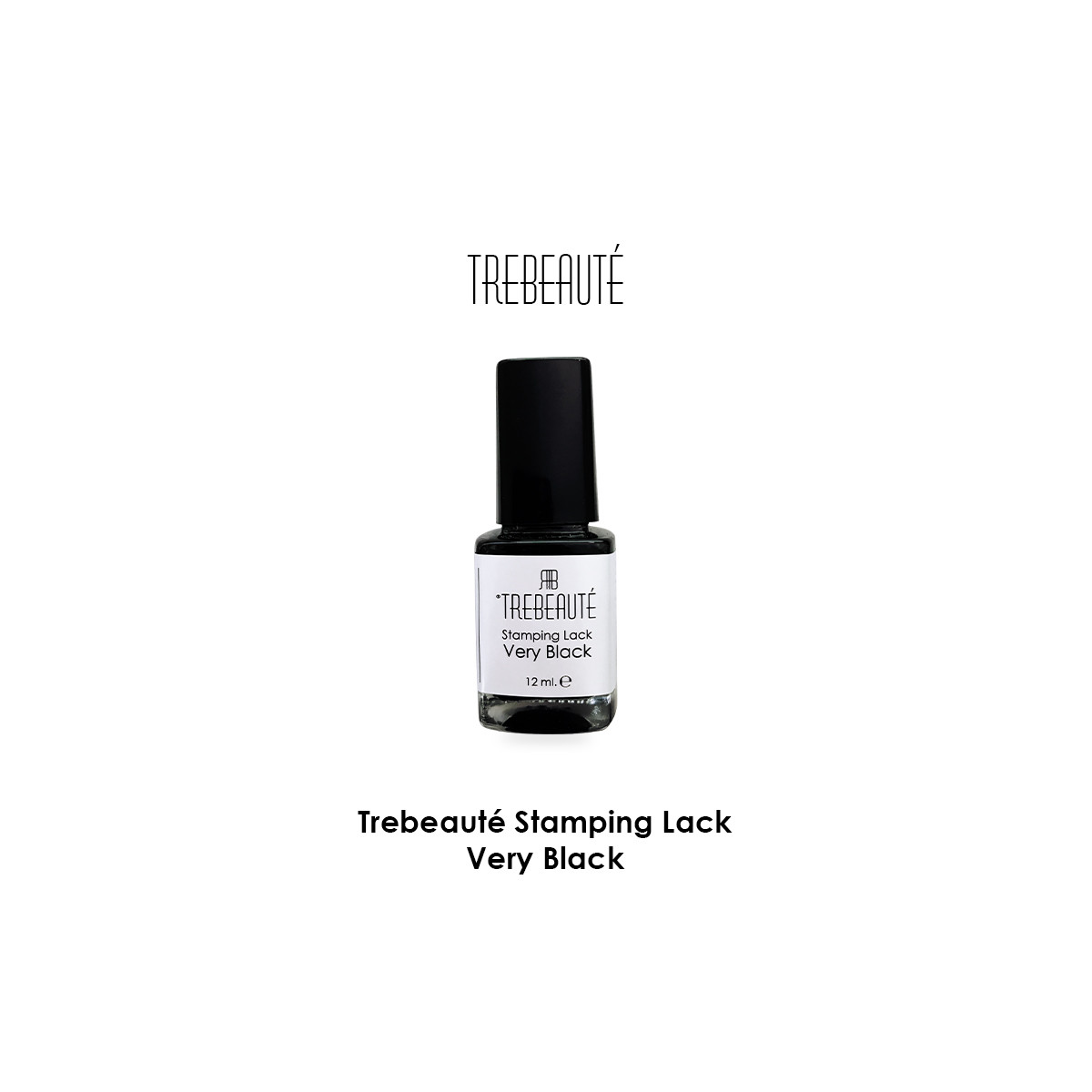 Trebeauté Stamping Lack - Very Black - 12ml