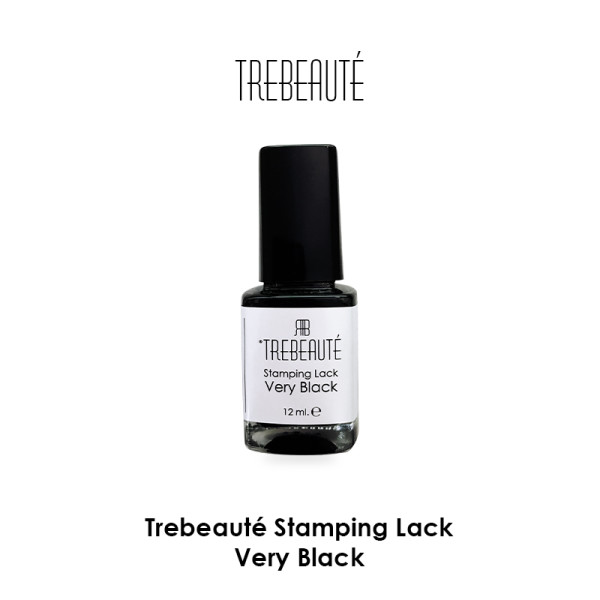 Trebeauté Stamping Lack - Very Black - 12ml