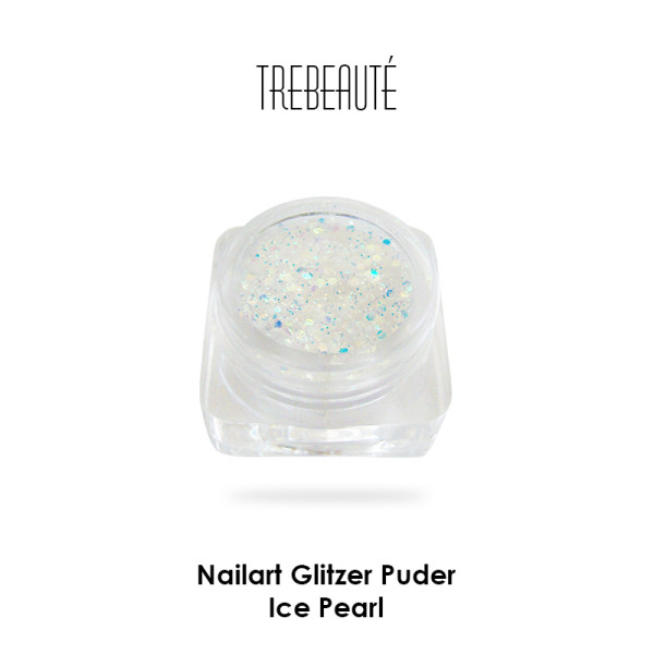 Nailart Glitzer Puder & Glitterstaub, Ice Pearl