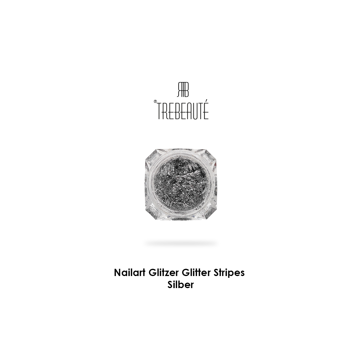 Nailart Glitzer Glitter Stripes-Silber