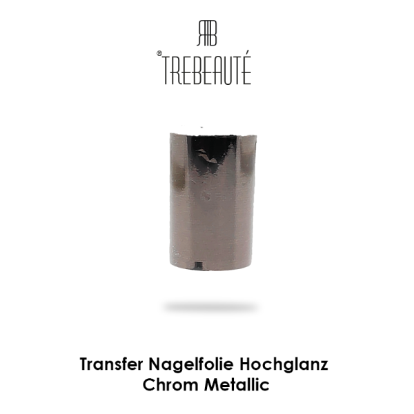 Transfer Nagelfolie Hochglanz - Metallic Chrom glatt