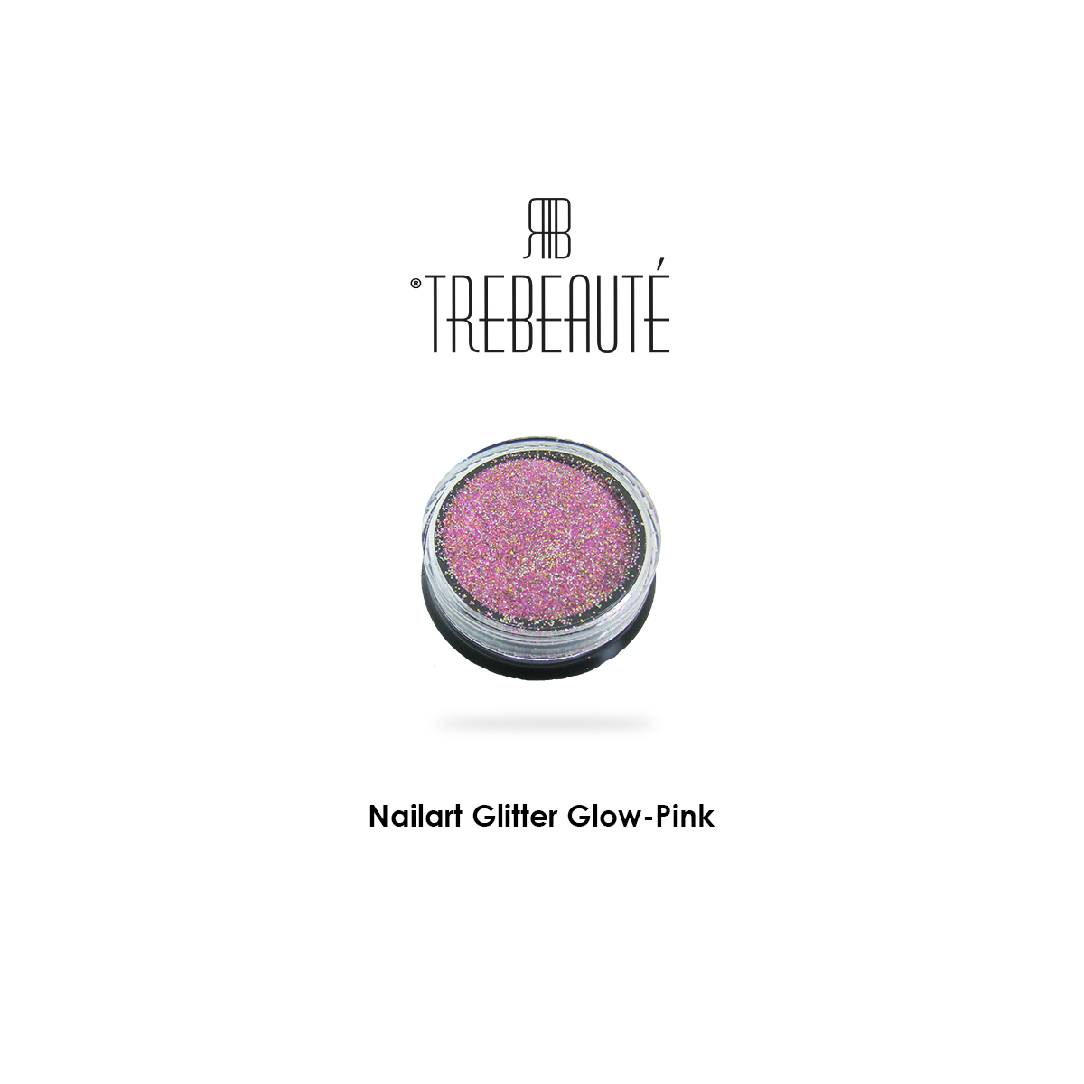 Nailart Glitter Glow-Pink