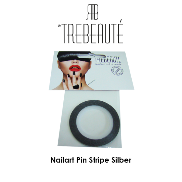 Nailart Pin Stripe Silber