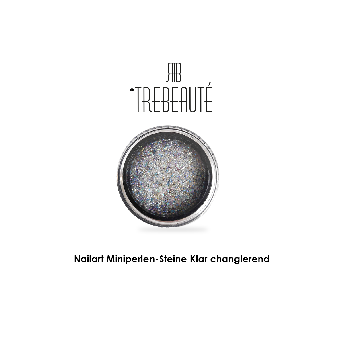 Nailart Miniperlen-Steine Klar changierend
