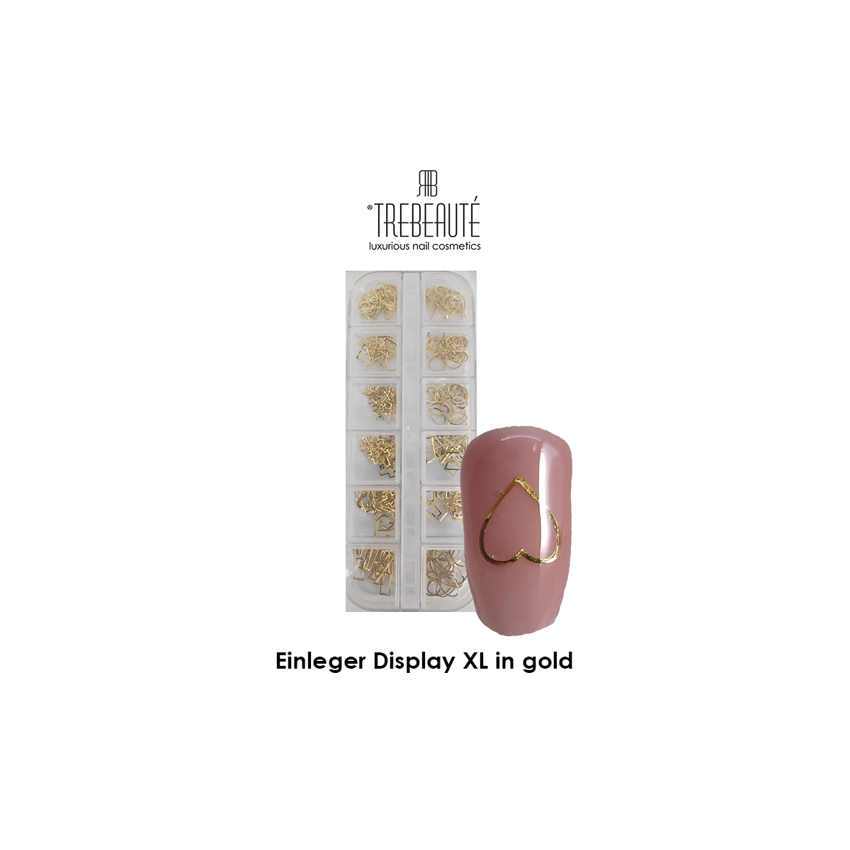 Nailart Einleger Formen XL in gold