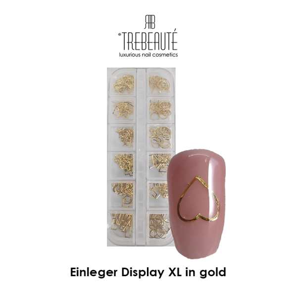Nailart Einleger Formen XL in gold