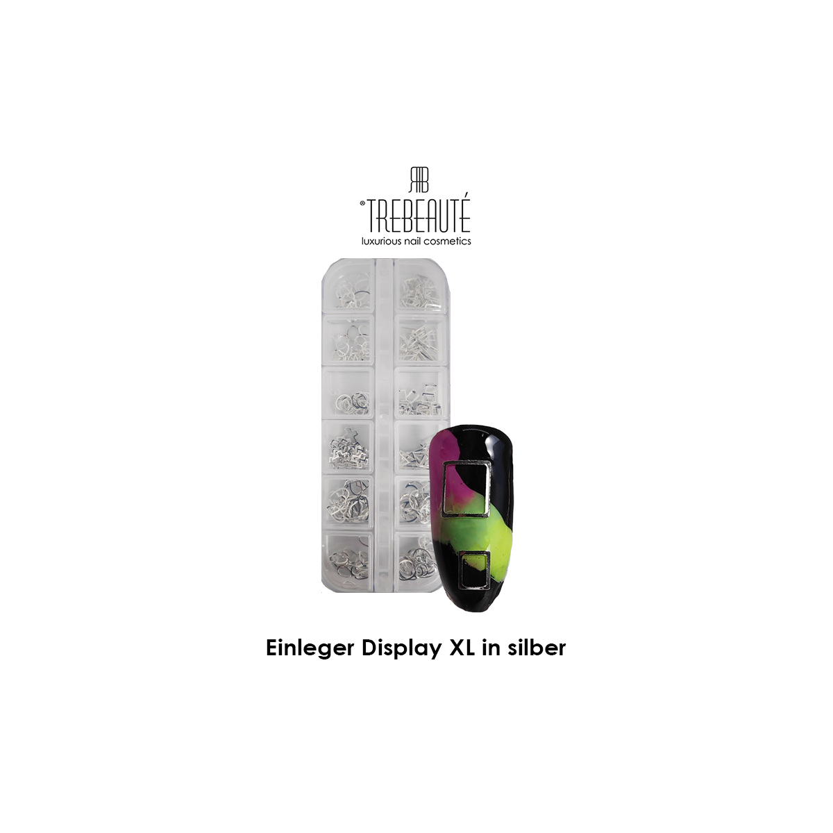 Nailart Einleger Formen XL in silber