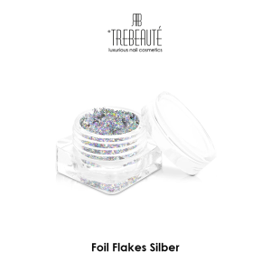 Foil Flakes in Silber
