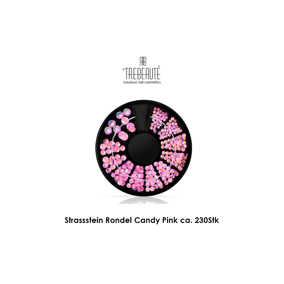 Strassstein Rondell Candy Pink, ca. 230 Stk. diverse...