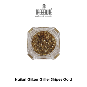 Nailart Glitzer Glitter Stripes-Gold