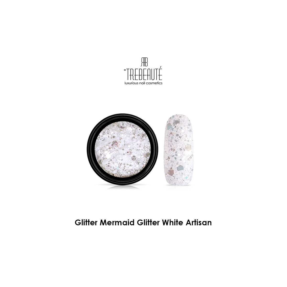 Trebeauté Mermaid Glitter White Artisan