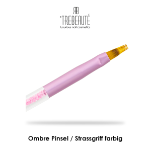 Ombre Pinsel / Strassgriff rosa