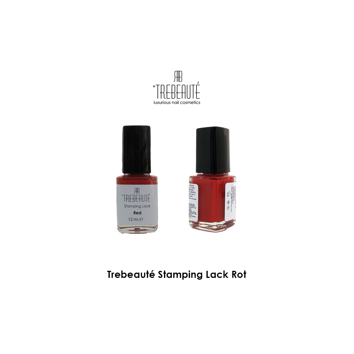 Trebeauté Stamping Lack - Rot - 12ml