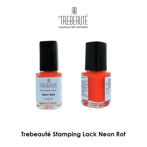 Trebeauté Stamping Lack - Neon Rot - 12ml