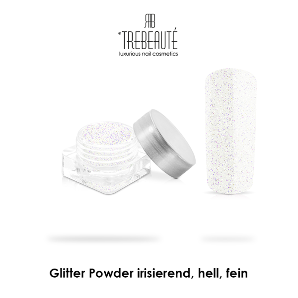 Glitter Powder irisierend hell, fein