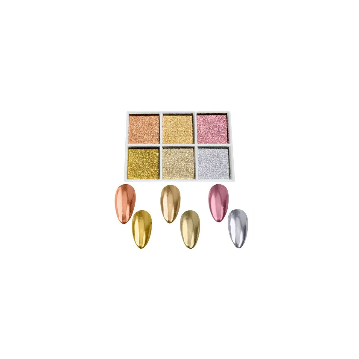 Trebeauté Chrome Pigment Set 6er box