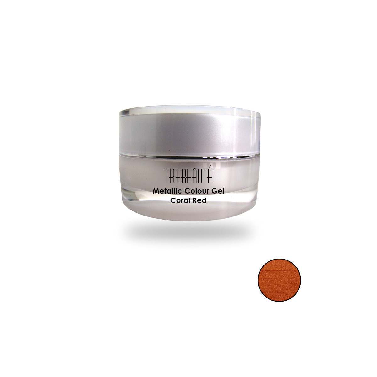 Colour Gel Metallic Coral Red 5ml