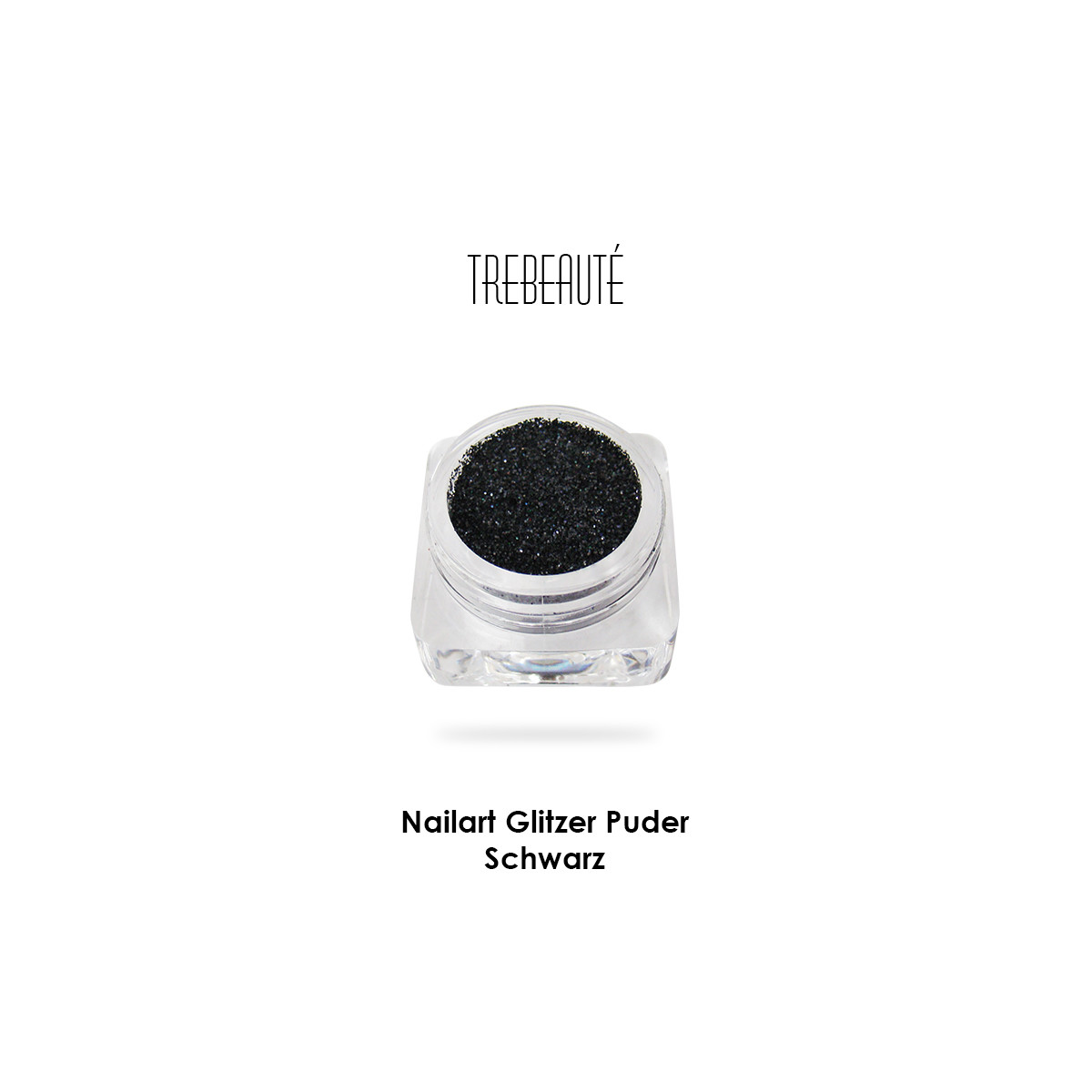 Nailart Glitzer Puder & Glitterstaub, Schwarz