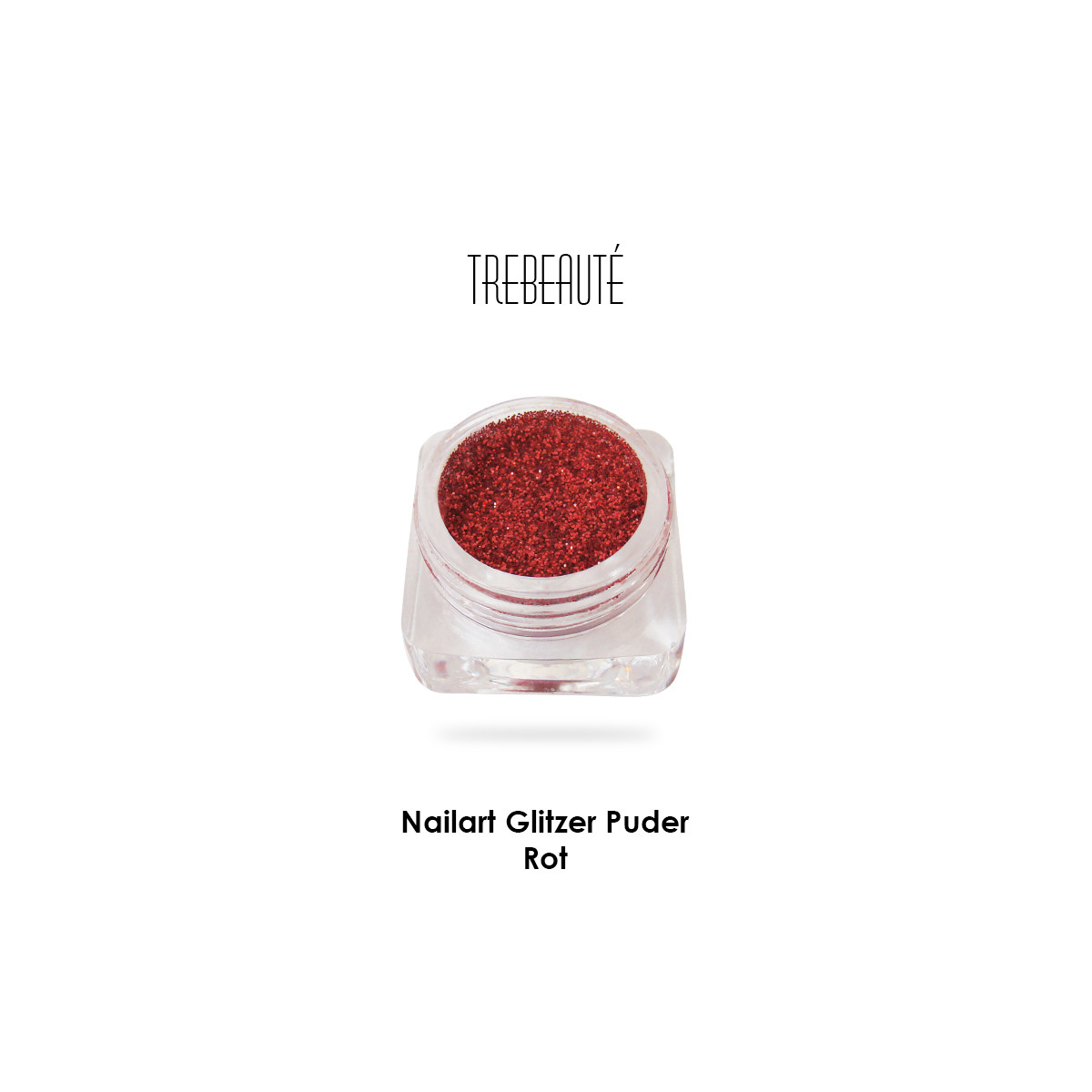 Nailart Glitzer Puder & Glitterstaub, Rot