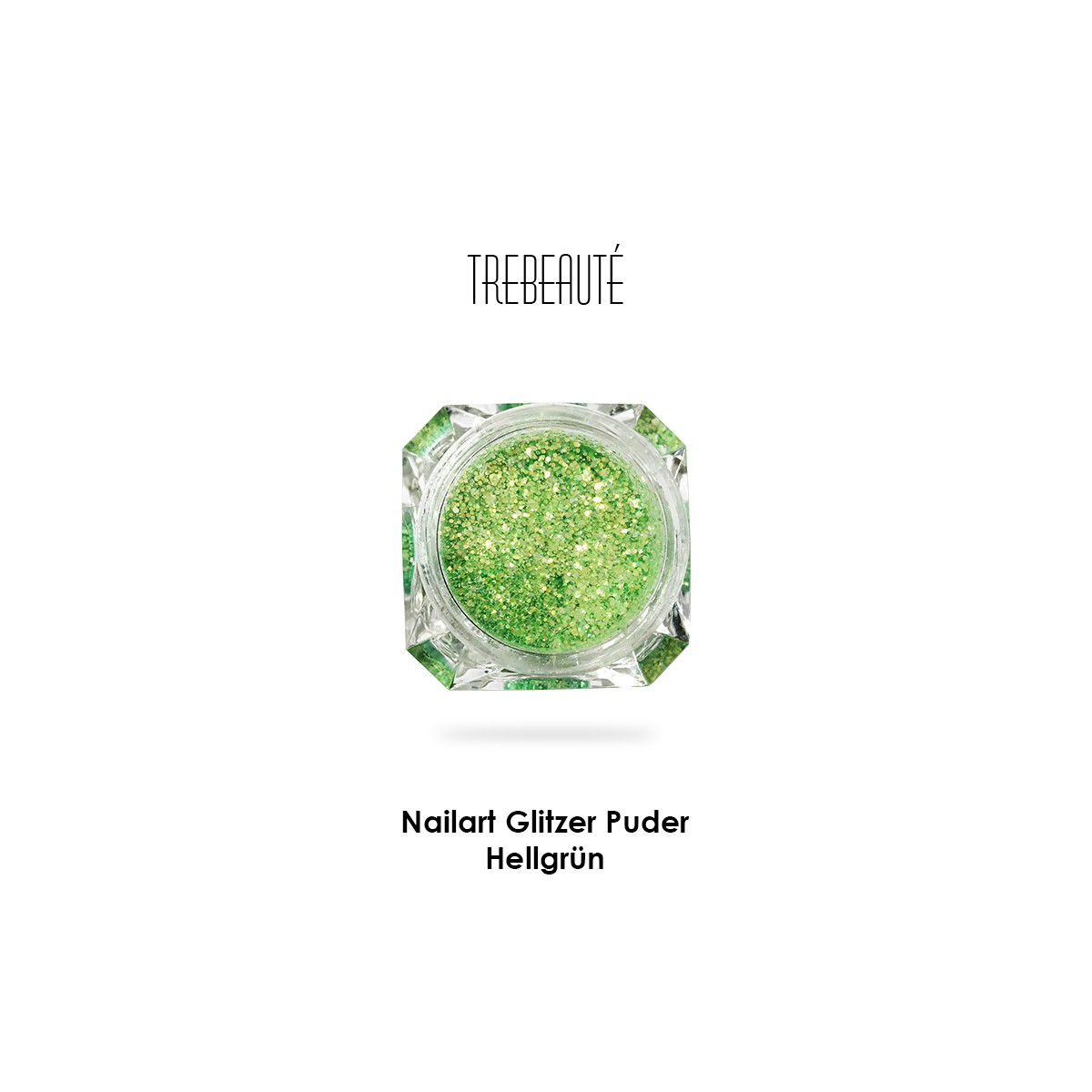 Nailart Glitzer Puder & Glitterstaub, Hellgrün