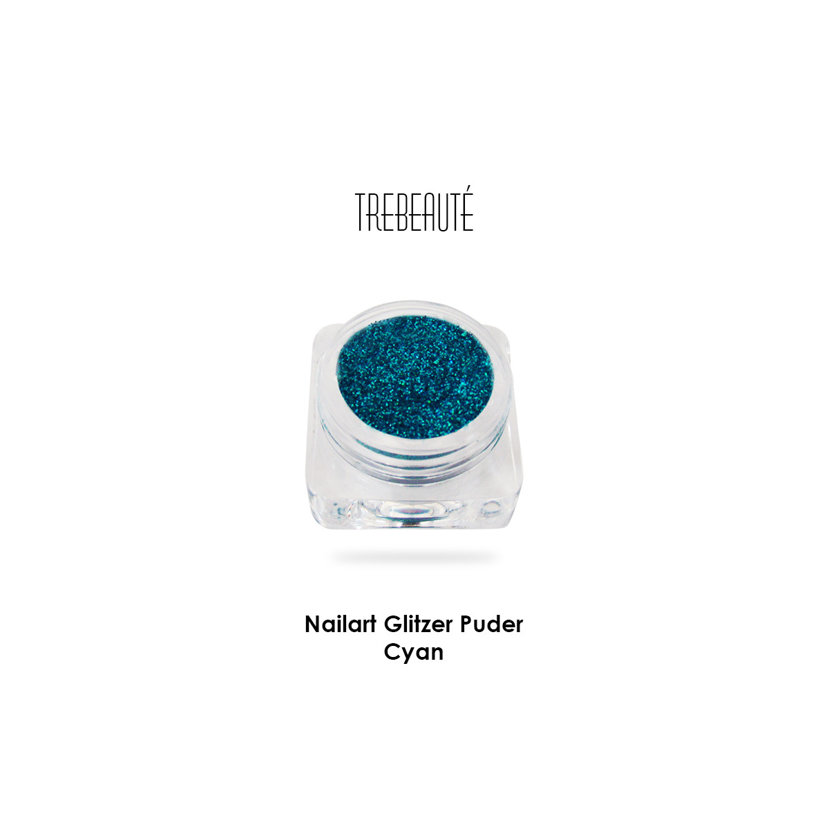 Nailart Glitzer Puder & Glitterstaub, Cyan