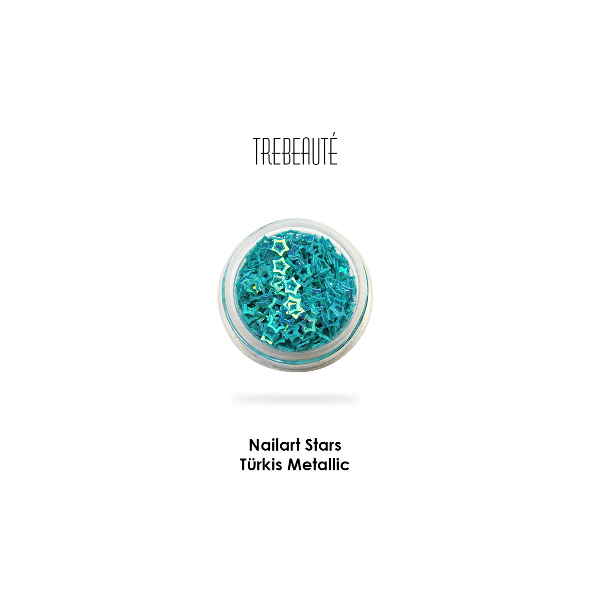Nailart Stars - Farbe Türkis Metallic