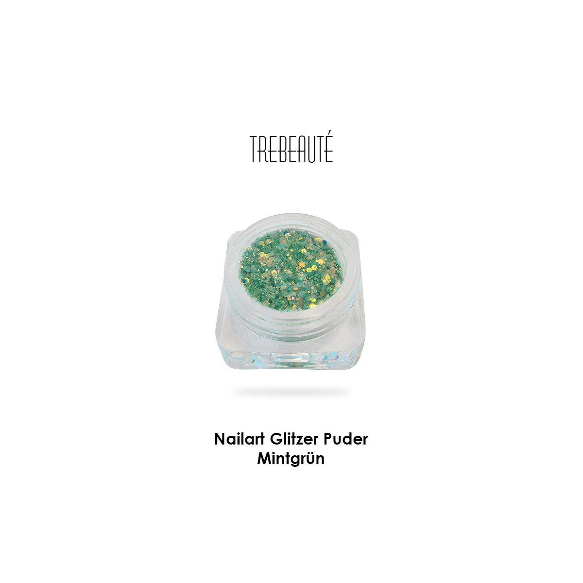 Nailart Glitzer Puder & Glitterstaub, Mintgrün