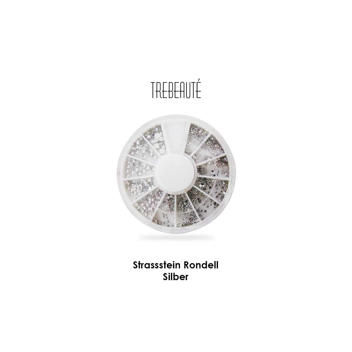 Strassstein Rondell, Silber box