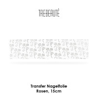 Transfer Nagelfolie - 15cm - Rosen / Hintergrund Transparent-Irisierend
