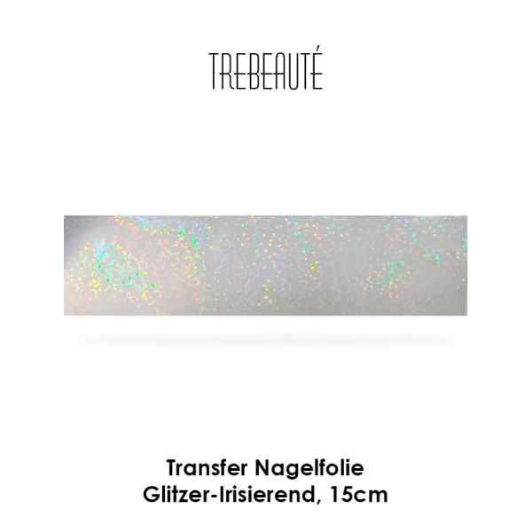 Transfer Nagelfolie - 15cm - Transparent-Glitzer-Irisierend