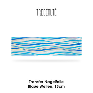 Transfer Nagelfolie - 15cm - Blaue Wellen / Hintergrund...