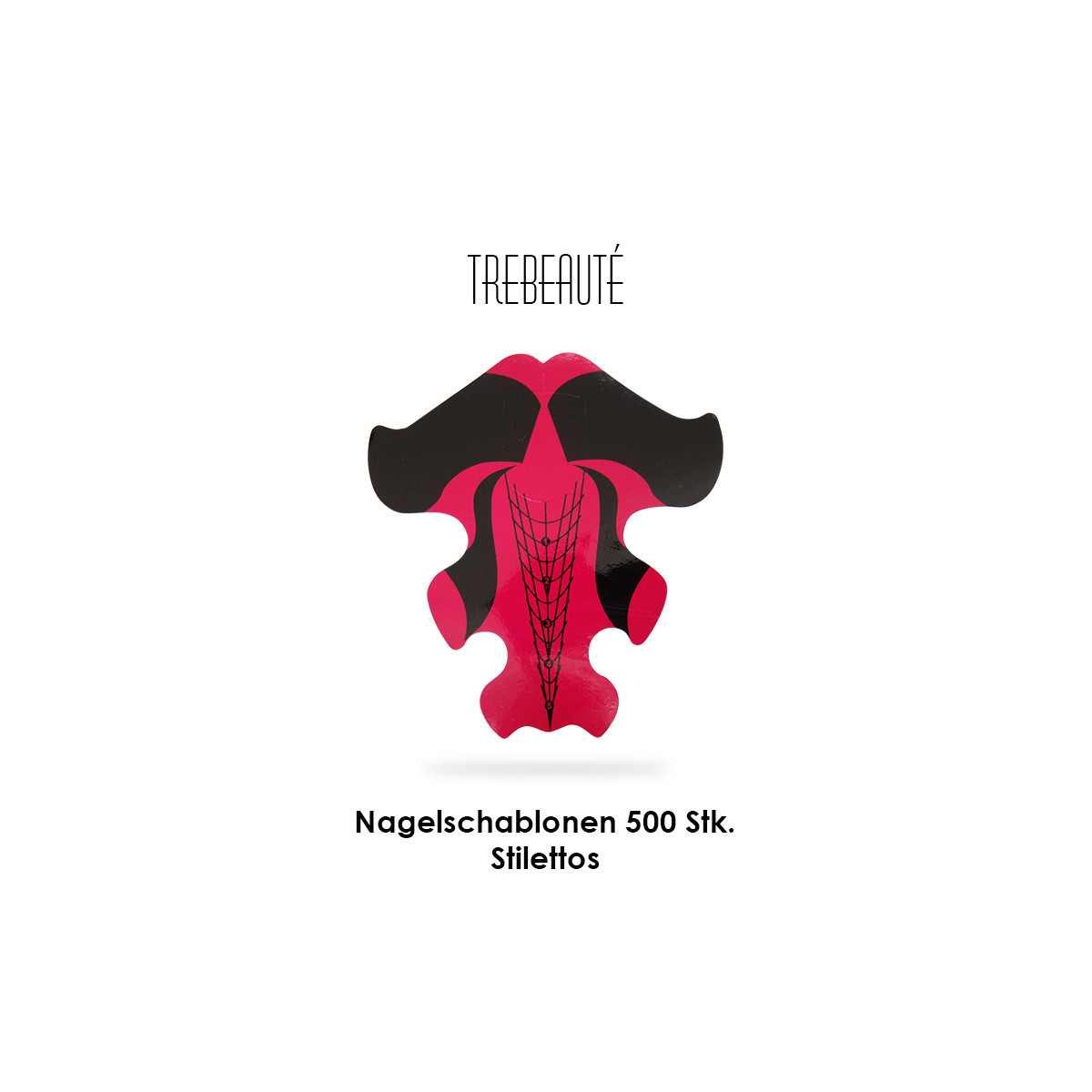 Nagelschablonen - Stilettos - Lila 500 Stück
