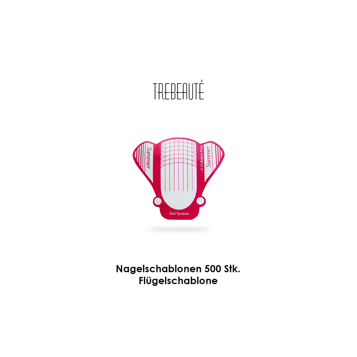 Nagelschablonen - Flügelschablone / Summer- 500 St&uuml