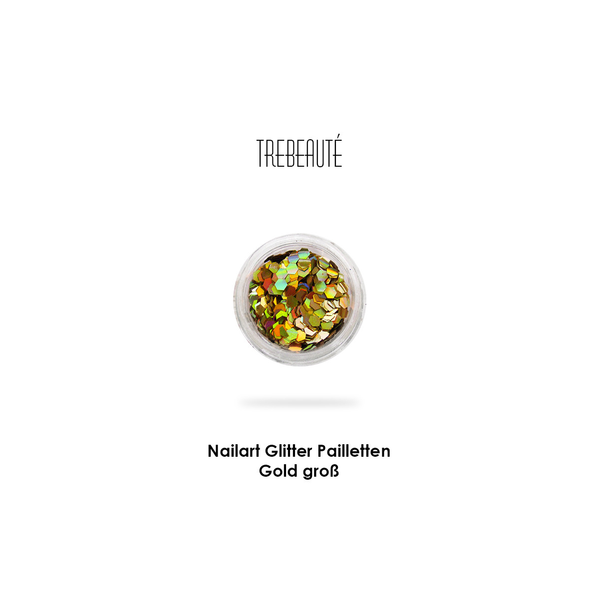 Nailart Glitter Pailletten - Gold box