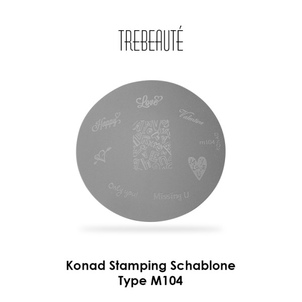 Konad Stamping Schablone - Type M104