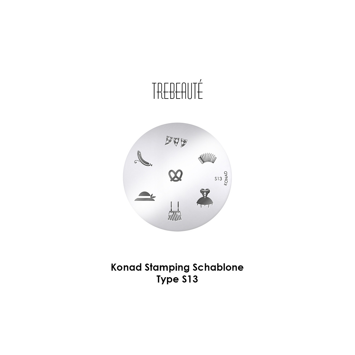 Konad Stamping Schablone - Type S13