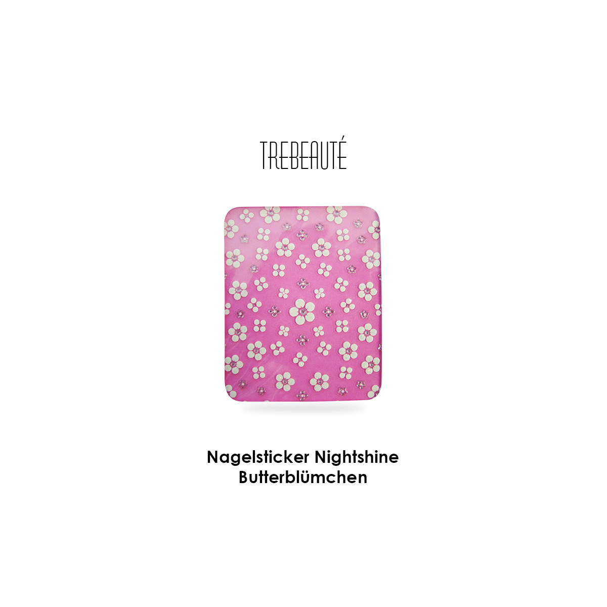 Nightshine Nagelsticker Butterblümchen